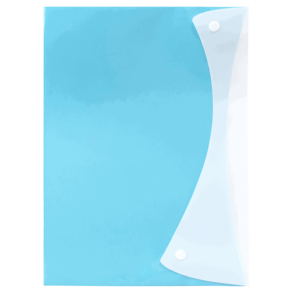 Папка-конверт на кнопках А4, бірюзова H-Tone (JJ409303-turquoise)